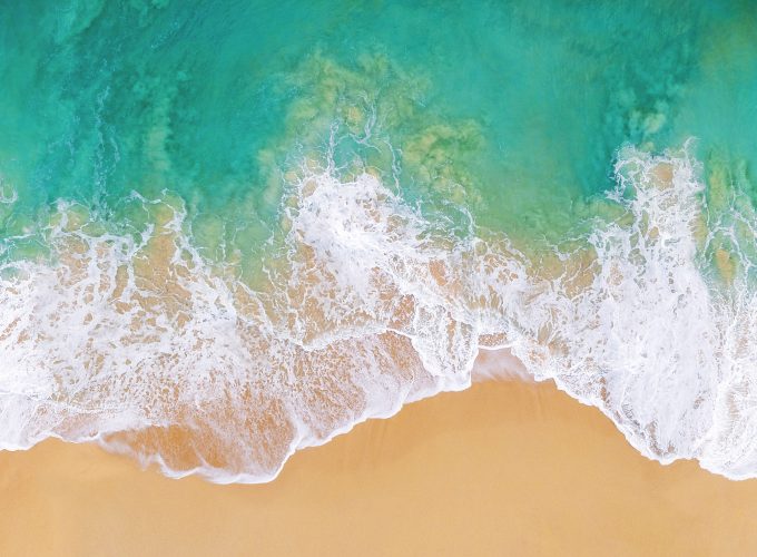 Wallpaper iOS 11, 4k, 5k, beach, ocean, Abstract 581373566